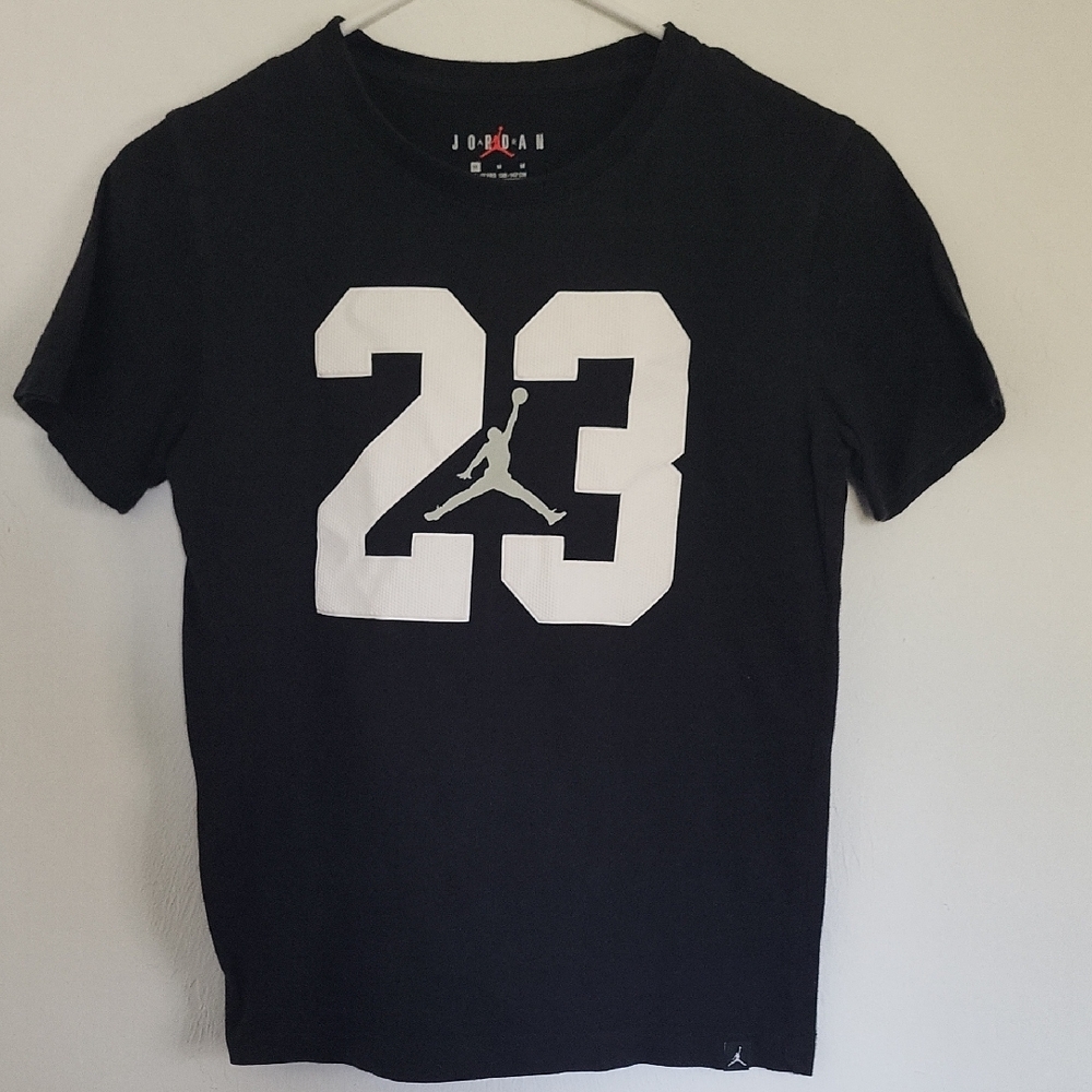 Jordan Black Tee with White 23 Graphic